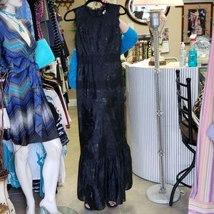 Tahari black long dress size 4